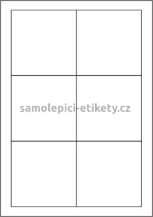 Etikety PRINT 90x90 mm (100xA4) - průsvitná matná polyesterová folie