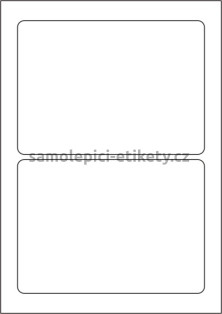 Etikety PRINT 178x127 mm (1000xA4) - krémový strukturovaný papír