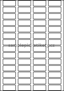 Etikety PRINT 42x18 mm (100xA4) - krémový strukturovaný papír