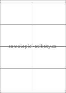 Etikety PRINT 105x70 mm (100xA4) - bílý strukturovaný papír