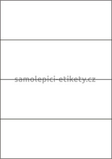 Etikety PRINT 210x74,2 mm (100xA4) - bílý strukturovaný papír