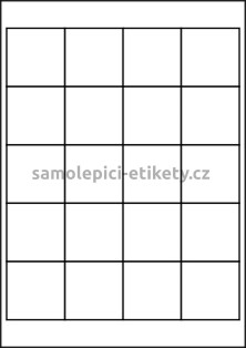 Etikety PRINT 50x50 mm (1000xA4) - bílý strukturovaný papír
