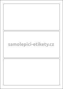 Etikety PRINT 188x89 mm (100xA4) - bílý strukturovaný papír
