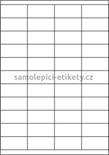 Etikety PRINT 52,5x25,4 mm (100xA4) - bílý metalický papír