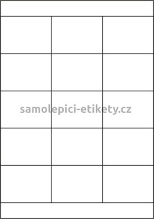 Etikety PRINT 70x50,8 mm (100xA4) - bílý metalický papír