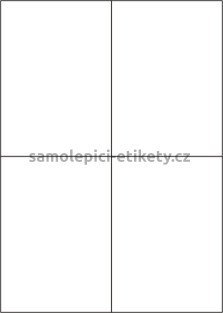 Etikety PRINT 105x148 mm (1000xA4) - bílý metalický papír