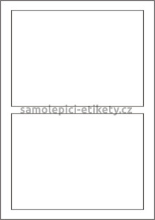 Etikety PRINT 180x130 mm (1000xA4) - bílý metalický papír