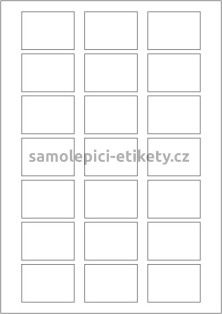 Etikety PRINT 50x36 mm (100xA4) - bílý metalický papír