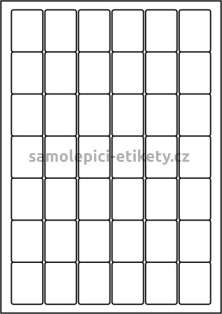 Etikety PRINT 30x40 mm (100xA4) - hnědý proužkovaný papír