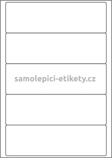 Etikety PRINT 190x58 mm (100xA4) - hnědý proužkovaný papír
