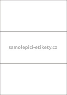 Etikety PRINT 210x99 mm (1000xA4) - hnědý proužkovaný papír
