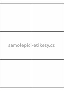Etikety PRINT 105x92 mm (1000xA4) - hnědý proužkovaný papír