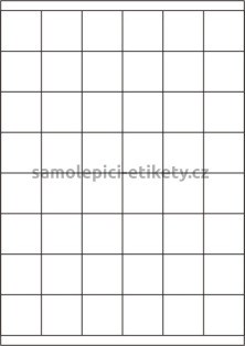 Etikety PRINT 35x35 mm (100xA4) - průsvitný papír