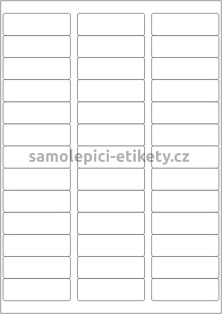 Etikety PRINT 64x21 mm (100xA4) - průsvitný papír
