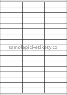 Etikety PRINT 70x16,9 mm (100xA4) - průsvitný papír