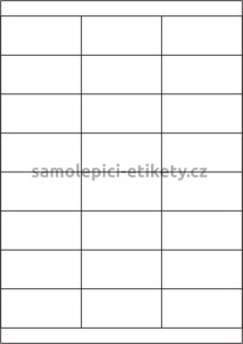 Etikety PRINT 70x33,8 mm (100xA4) - průsvitný papír