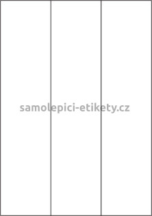 Etikety PRINT 70x297 mm (100xA4) - průsvitný papír