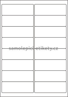 Etikety PRINT 99,1x34 mm (100xA4) - průsvitný papír
