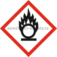 Etikety GHS 03 (CLP) 150x150 mm Oxidující látky