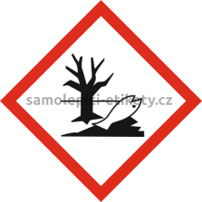Etikety GHS 09 (CLP) 150x150 mm Látky nebezpečné pro životní prostředí