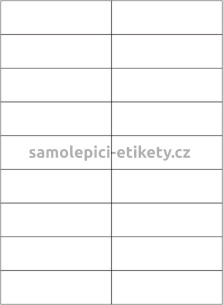 Etikety PRINT 105x32 mm bílé pololesklé 250 g/m2 (1000xA4)