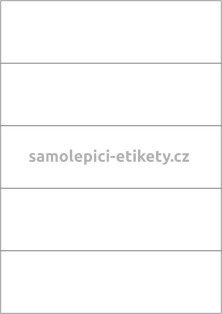 Etikety PRINT 210x59,4 mm bílé pololesklé 250 g/m2 (50xA4)