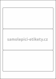 Etikety PRINT 190x80 mm bílé pololesklé 250 g/m2 (50xA4)