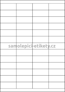 Etikety PRINT 52,5x21,2 mm bílé (1000xA4)