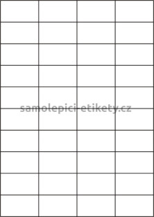 Etikety PRINT 52,5x29,7 mm (100xA4) - transparentní lesklá polyesterová folie