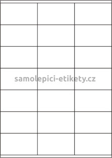 Etikety PRINT 70x41 mm (100xA4) - transparentní lesklá polyesterová folie