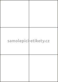 Etikety PRINT 105x99 mm (100xA4) - transparentní lesklá polyesterová folie