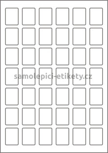 Etikety PRINT 25x33 mm (100xA4) - stříbrná matná polyesterová folie