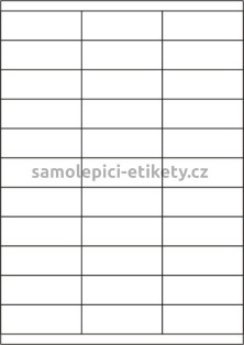 Etikety PRINT 70x25,4 mm (50xA4) - transparentní lesklá polyesterová inkjet folie