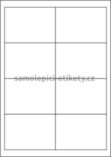 Etikety PRINT 97x67,7 mm (50xA4) - transparentní lesklá polyesterová inkjet folie