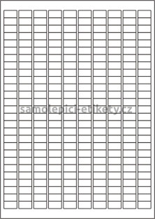 Etikety PRINT 17,8x10 mm (100xA4) - krémový strukturovaný papír