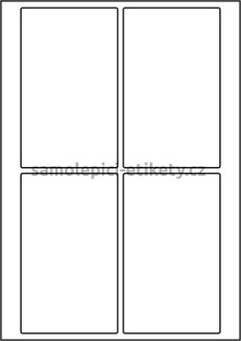 Etikety PRINT 85x140 mm (100xA4) - krémový strukturovaný papír