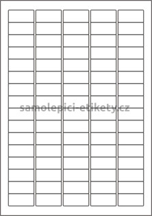 Etikety PRINT 35,6x16,9 mm (100xA4) - bílý strukturovaný papír