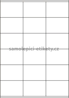 Etikety PRINT 70x48 mm (100xA4) - bílý strukturovaný papír