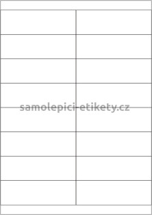 Etikety PRINT 105x33,8 mm (100xA4) - bílý strukturovaný papír