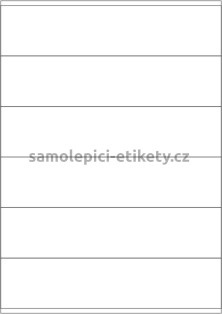Etikety PRINT 210x48 mm (100xA4) - bílý strukturovaný papír