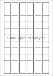 Etikety PRINT 25,4x25,4 mm (100xA4) - hnědý proužkovaný papír