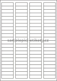Etikety PRINT 44x12,7 mm (1000xA4) - hnědý proužkovaný papír