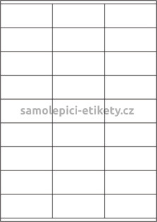 Etikety PRINT 70x32 mm (1000xA4) - hnědý proužkovaný papír