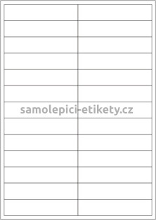 Etikety PRINT 100x22 mm (1000xA4) - hnědý proužkovaný papír