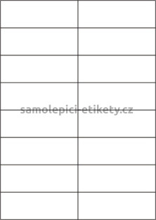 Etikety PRINT 105x37 mm (1000xA4) - hnědý proužkovaný papír