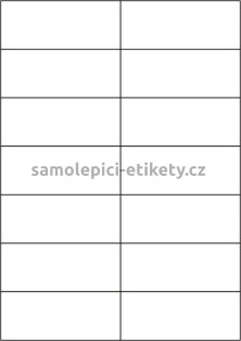 Etikety PRINT 105x42,4 mm (1000xA4) - hnědý proužkovaný papír