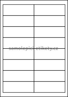 Etikety PRINT 96,5x33,8 mm (100xA4) - průsvitný papír