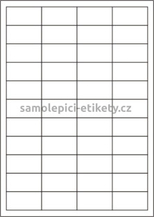 Etikety PRINT 48,5x25,4 mm bílé fotomatné (100xA4), 44 etiket na archu