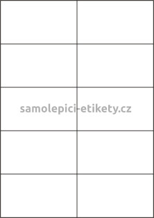 Etikety PRINT 105x59,4 mm bílé pololesklé 250 g/m2 (50xA4)