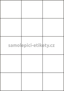 Etikety PRINT 70x59,4 mm (100xA4) - zrcadlově lesklá stříbrná polyesterová folie